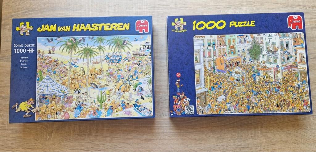 Jan van Haasteren puzzels 1000 stukjes, Ophalen, 500 t/m 1500 stukjes, Zo goed als nieuw, Legpuzzel