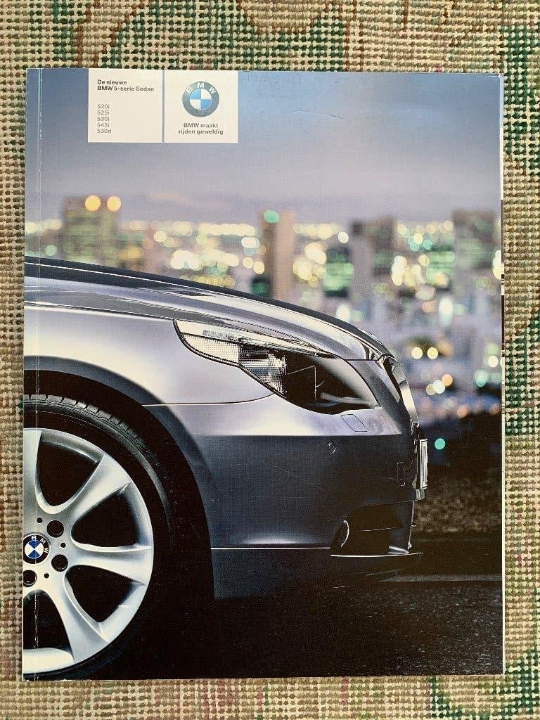 Nederlandse brochure BMW 5 serie E60 2003 nieuw!, Nieuw, Ophalen of Verzenden, BMW, BMW