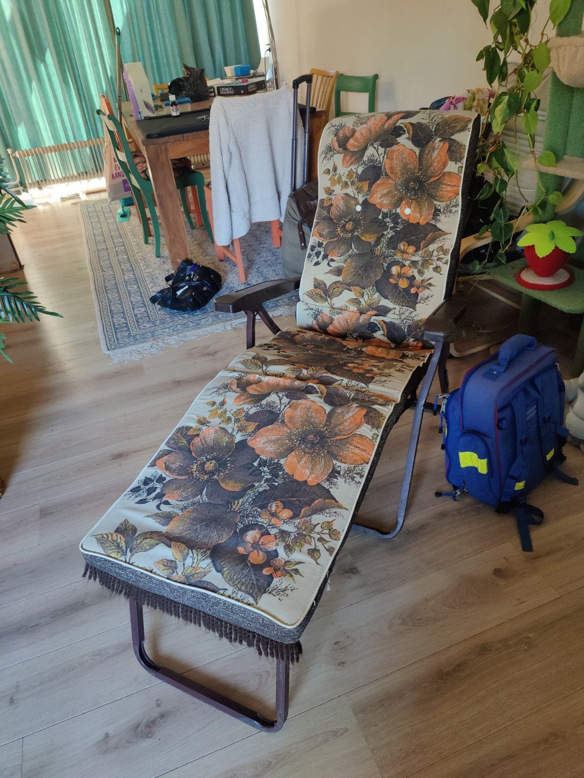 2 Vintage Ligstoelen, Ophalen, Gebruikt, Campingstoel