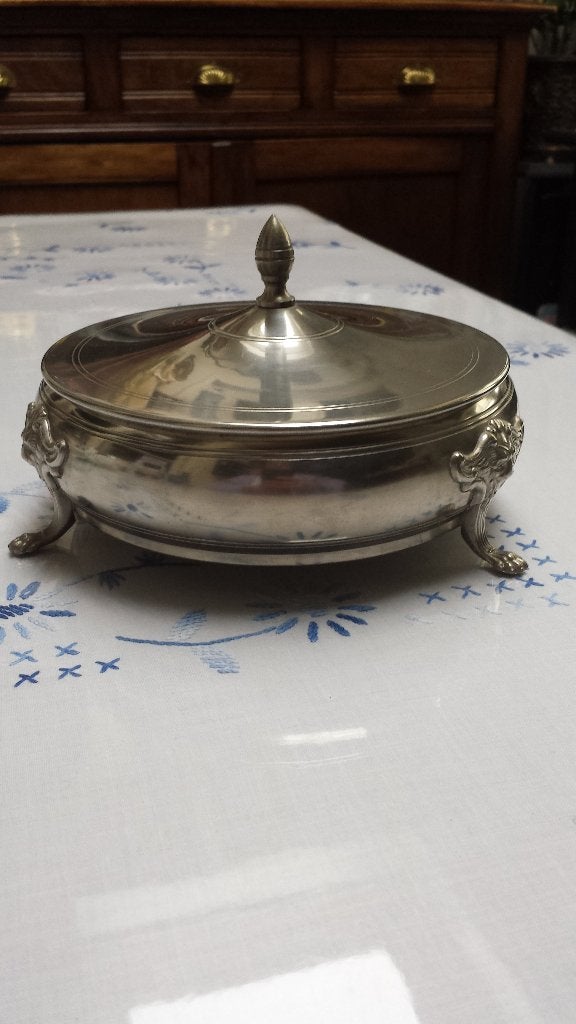 Vintage Bonbonniére ~ METAWA Holland K7 ~ Dekseldoos van TIN, Ophalen of Verzenden