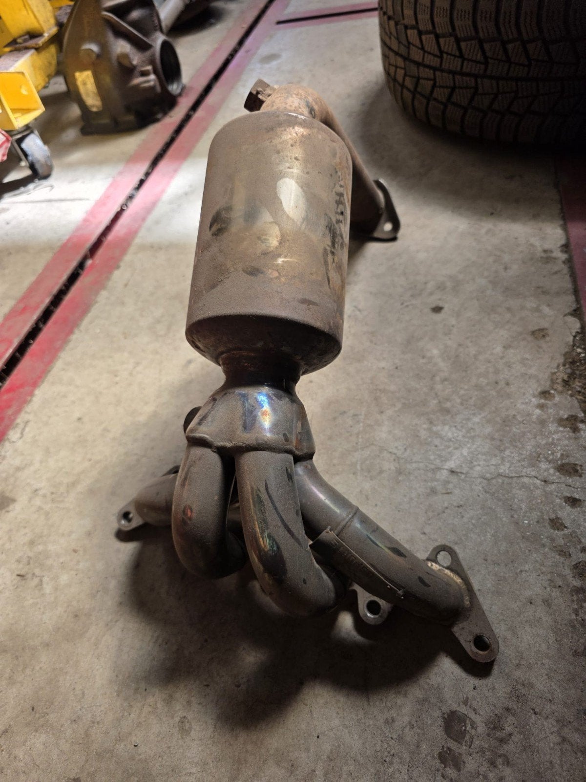 Fiat Punto MK2 Sport Uitlaatspruitstuk met Katalysator, Ophalen, Gebruikt, Fiat