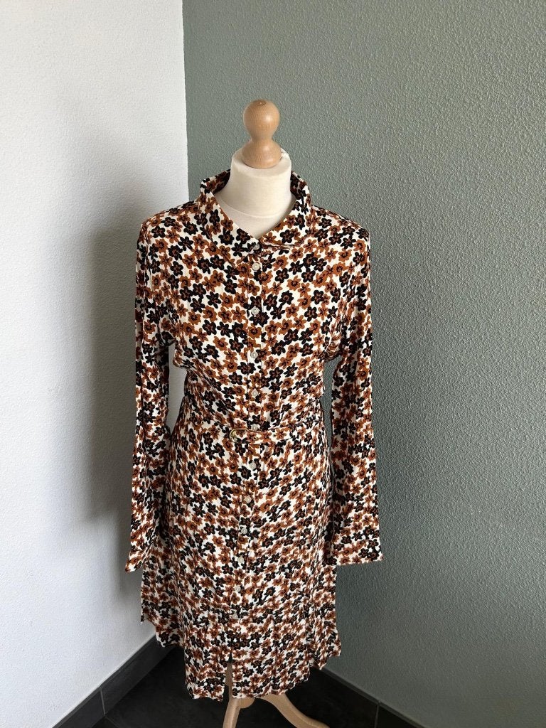 Fabienne Chapot maat 42 NIEUW Hayley dress 187, Bruin, Maat 42/44 (L), Nieuw, Ophalen of Verzenden