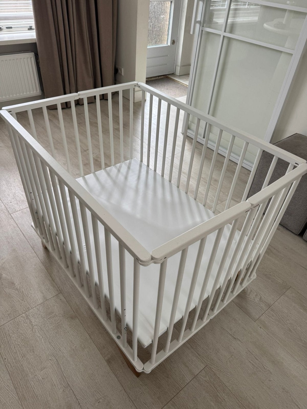 Inklapbare box - Wit, Kinderen en Baby's, Ophalen of Verzenden, Gebruikt, Vierkant