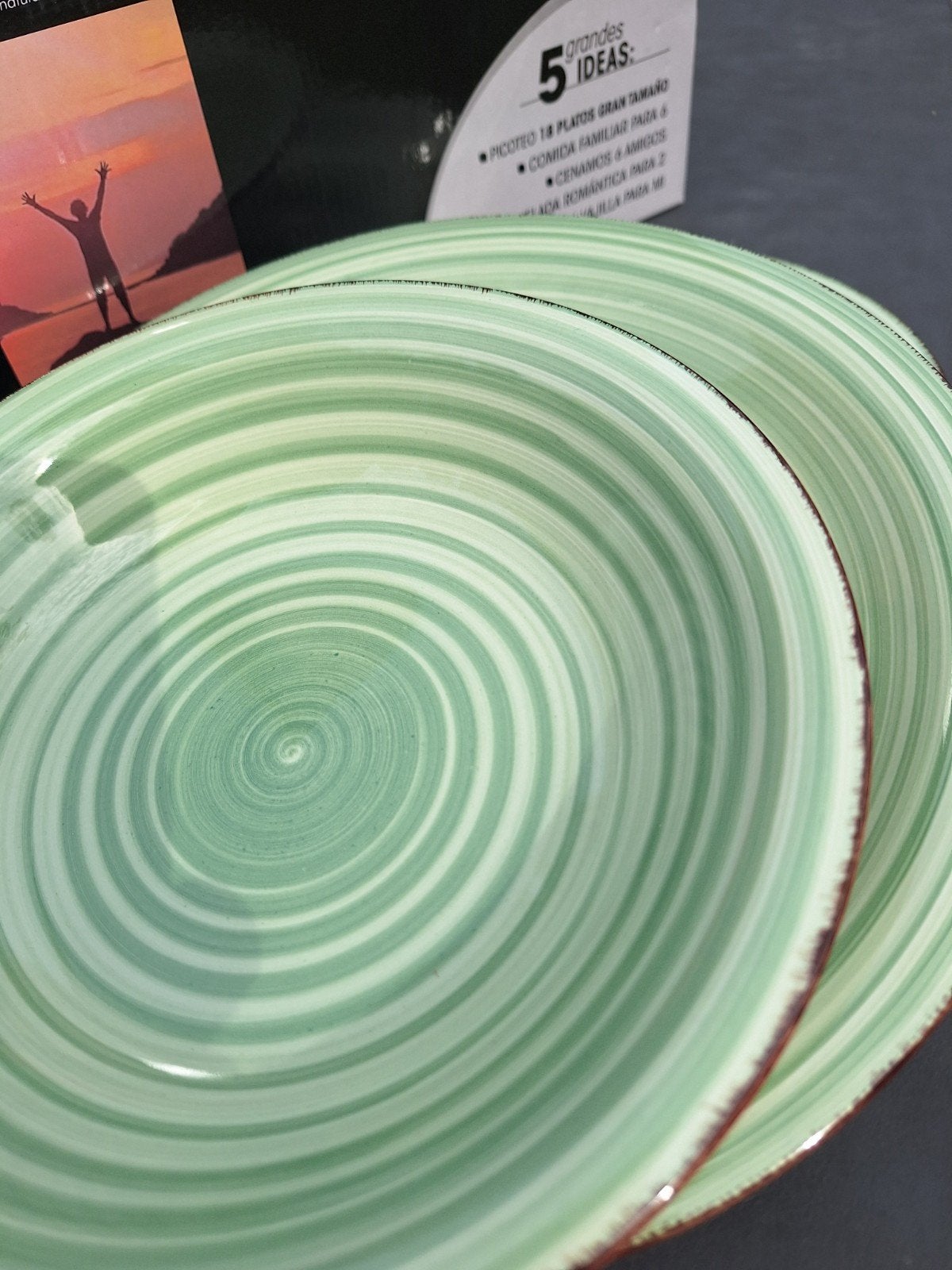 Quid Mesa Natural borden set - 6 personen - Groen, Ophalen of Verzenden