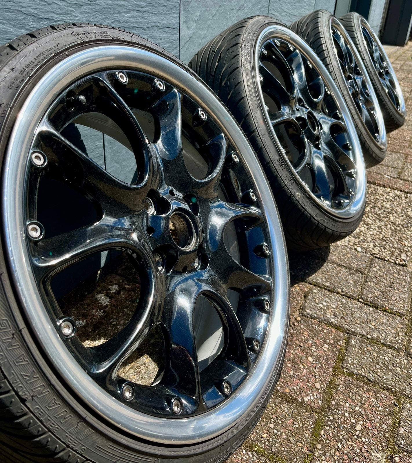 Mini Cooper webspoke 17 inch 4x100 Velgen ,origineel 2 delig, Ophalen, Gebruikt, Velg(en), 17 inch