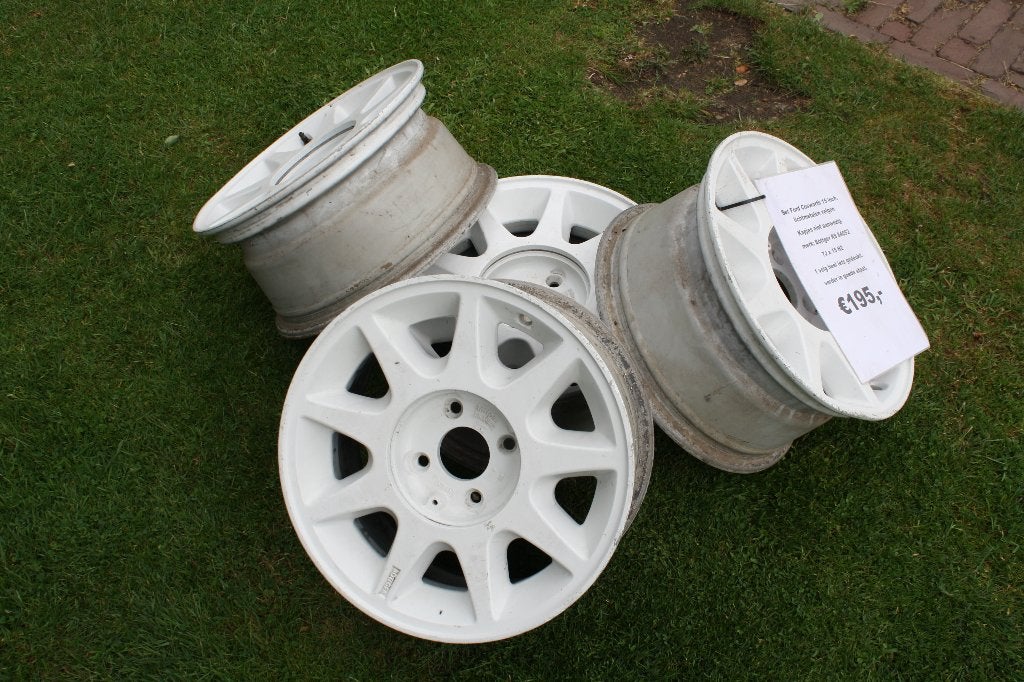 Set Ford Cosworth 15 inch. lm velgen., Auto-onderdelen, Banden en Velgen, Ophalen, 15 inch, Velg(en), 195 mm