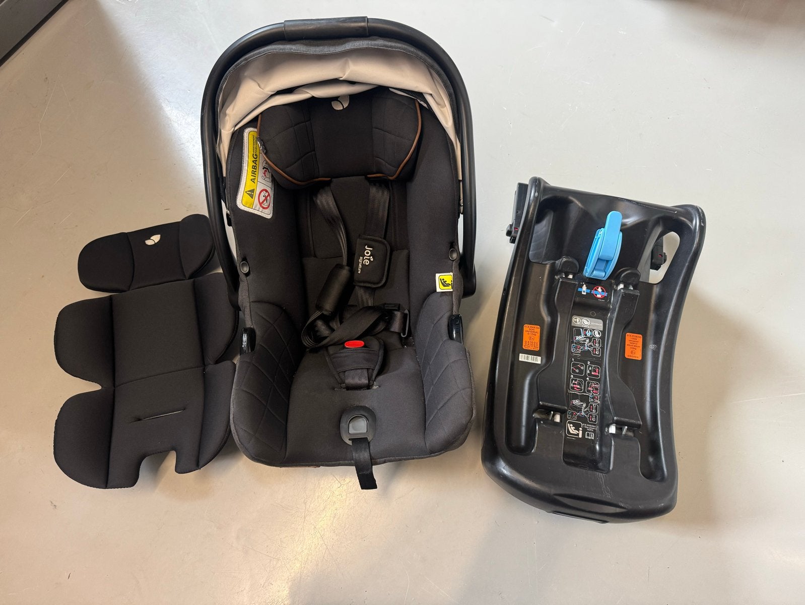 Joie i-Gemm autostoel met i-Base Advance Isofix, Zijbescherming, Zo goed als nieuw, Isofix, 0 t/m 13 kg
