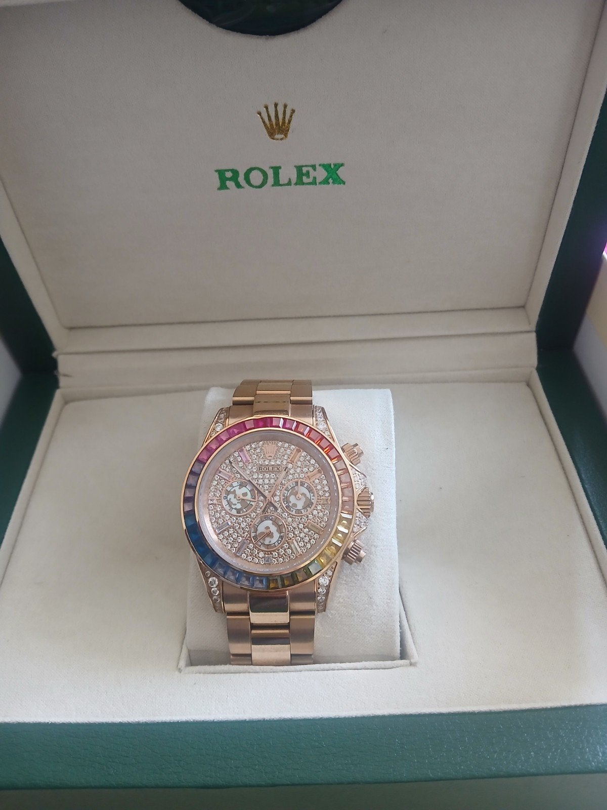 Rainbow daytona  rolex, Ophalen, Zo goed als nieuw, Staal, Rolex