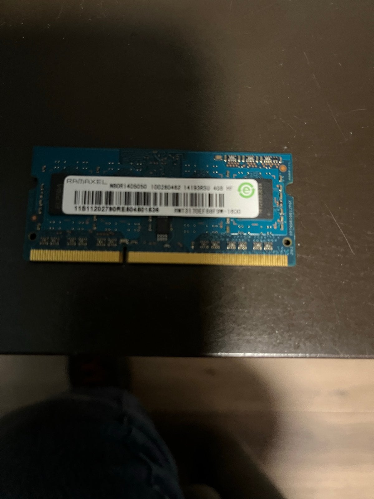 RAMAXEL Laptop Geheugen 4GB DDR3 1600MHz, Gebruikt, DDR3, Ophalen of Verzenden, Laptop