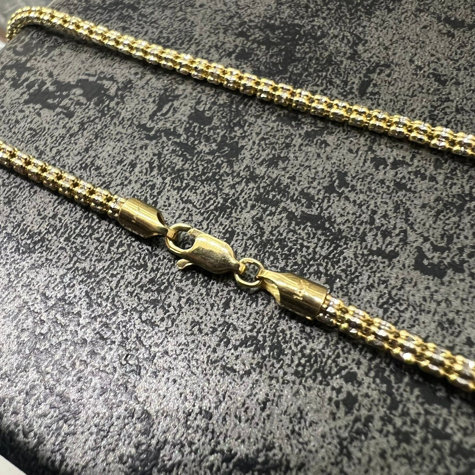 14k gouden ketting nieuw schakel italy, Ophalen of Verzenden, Nieuw
