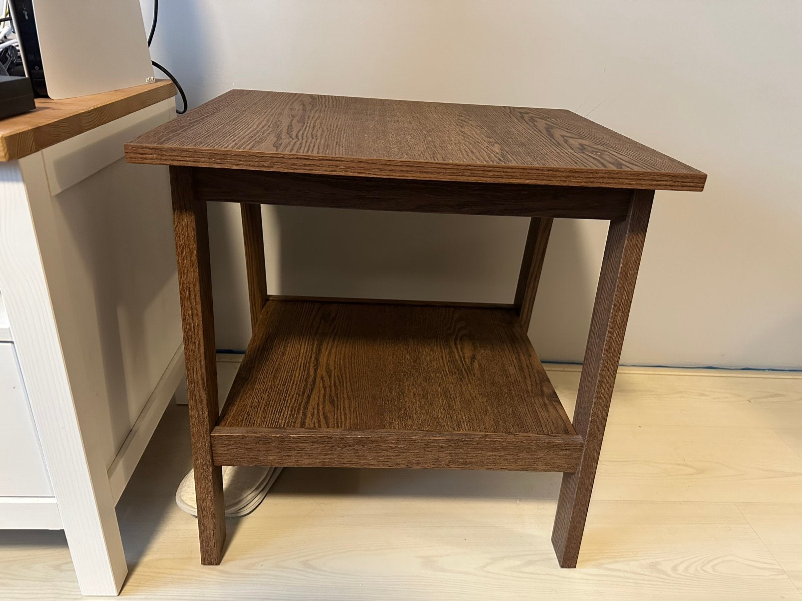 Bruin koffie tafel (Ikea), Huis en Inrichting, Ophalen, 50 tot 100 cm, Vierkant, Zo goed als nieuw