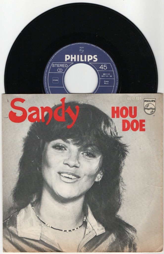 Sandy ‎– Hou Doe, Cd's en Dvd's, Ophalen of Verzenden, Zo goed als nieuw, 7 inch, Levenslied of Smartlap