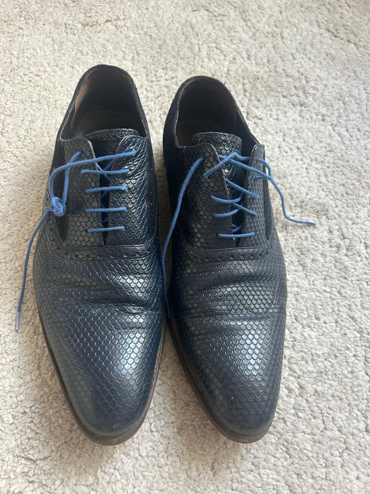 Floris van Bommel herenschoenen, maat 42, Ophalen of Verzenden, Gedragen, Zwart, Veterschoenen