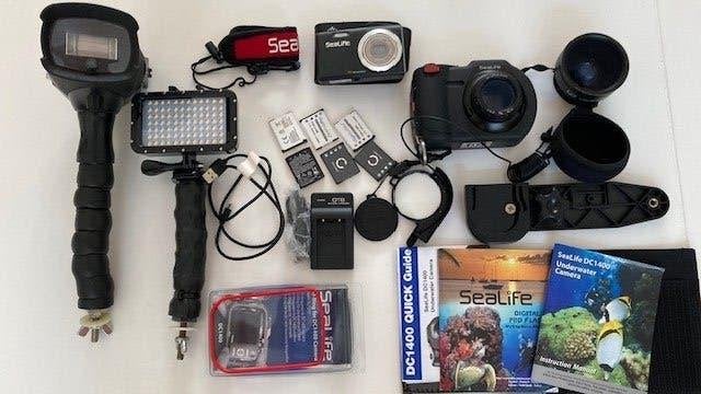 Sealife DC1400 overcomplete set, Audio, Tv en Foto, Fotografie | Onderwatercamera's, Ophalen, Video-opname, SeaLife, Complete set