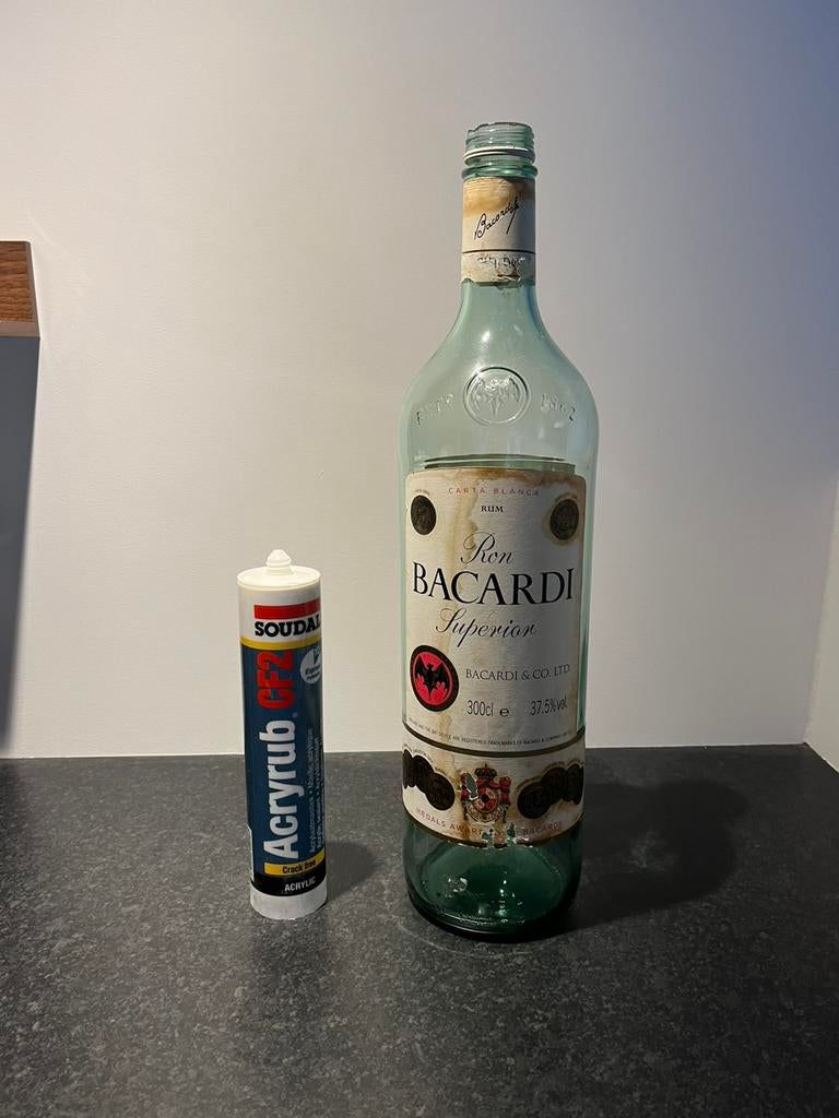 MEGA BACARDI FLES, Ophalen of Verzenden, Verpakking