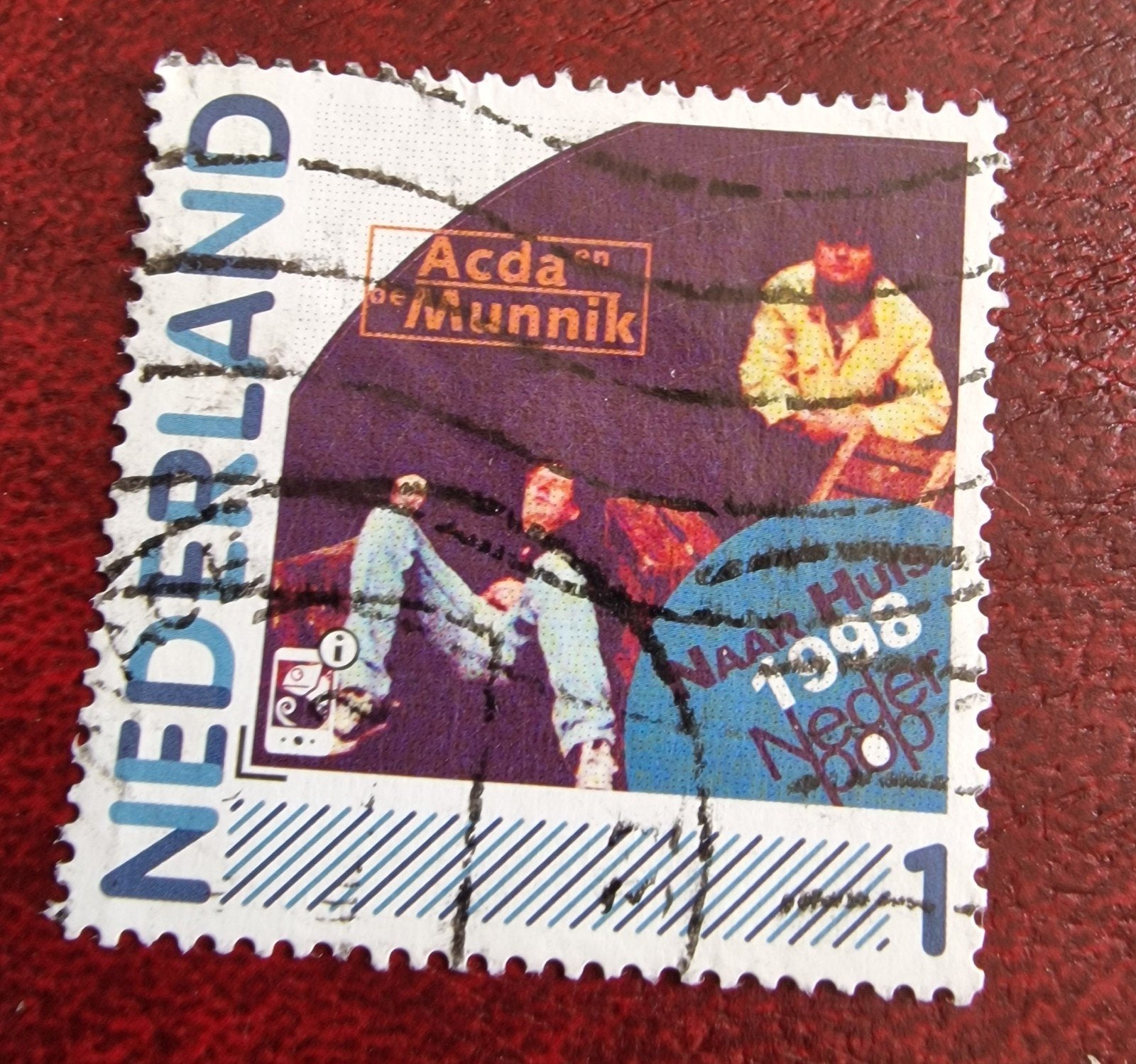 kv28 persoonlijke  postzegel Acda en de Munnik 1998, Ophalen of Verzenden, Na 1940, Gestempeld