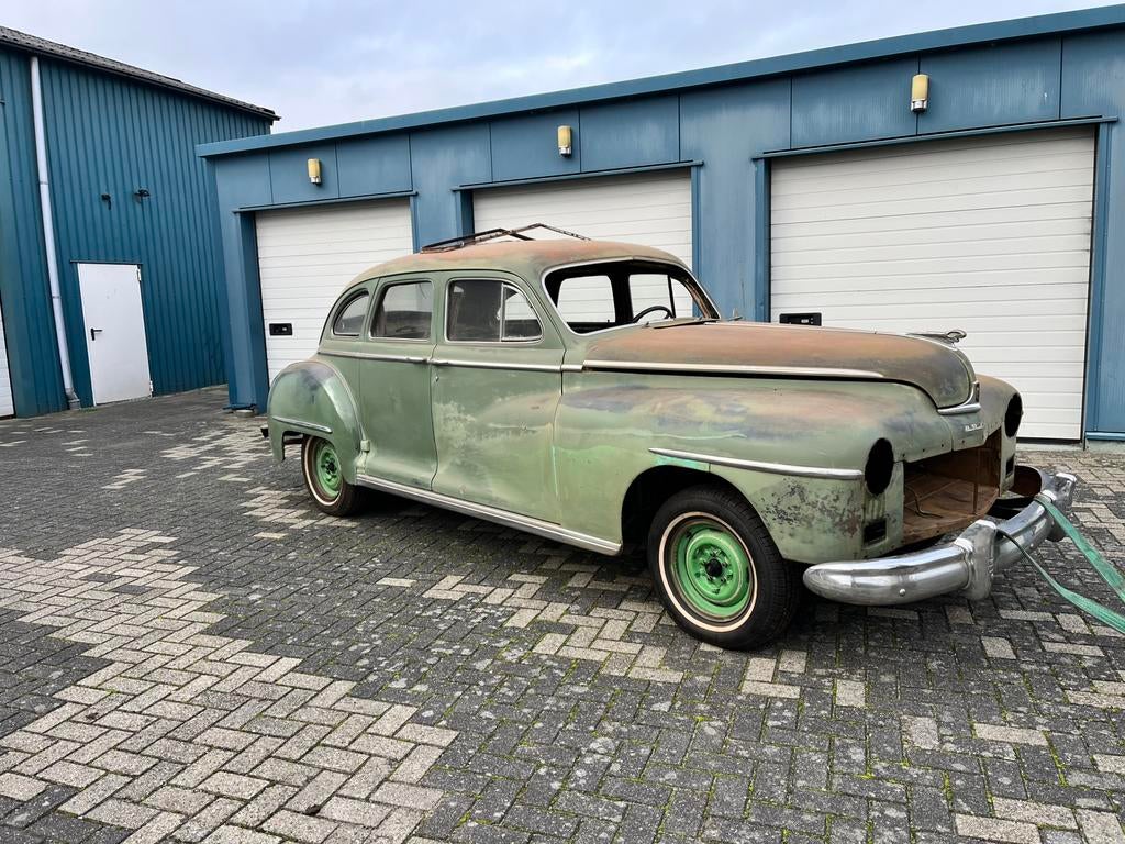 Dodge d46 wagon bouwjaar 1946. Project., Auto's, Oldtimers, Achterwielaandrijving, Leder en Stof, Handgeschakeld, Radio