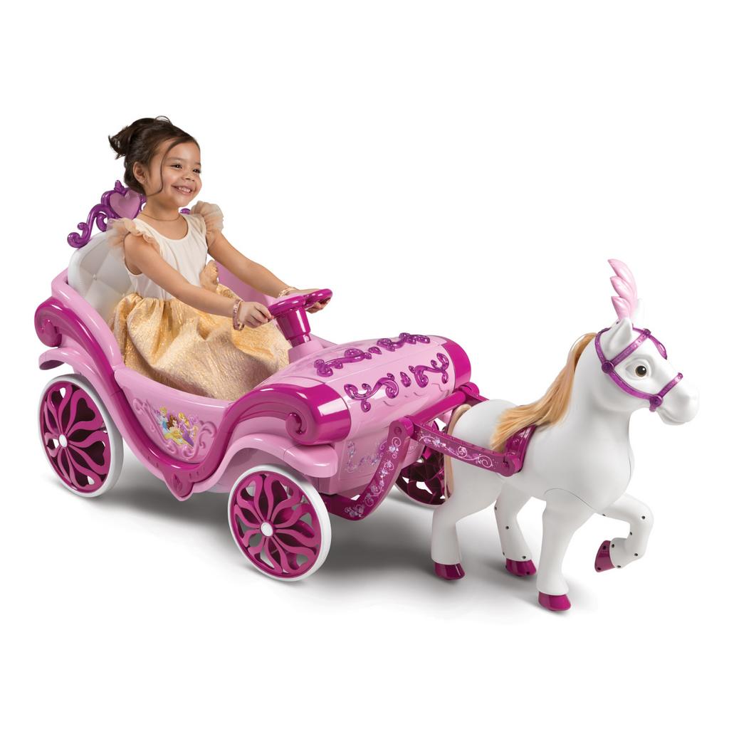 Princess koets  ( Nieuw)met paard 6 volt, Fietsen en Brommers, Ophalen, Nieuw