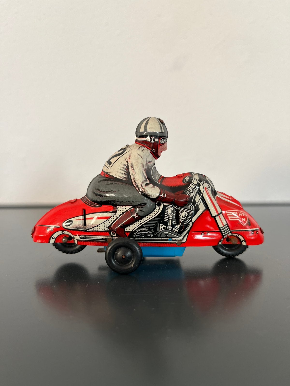 Huki motorfiets nr. 12, Antiek en Kunst, Antiek | Speelgoed, Ophalen of Verzenden