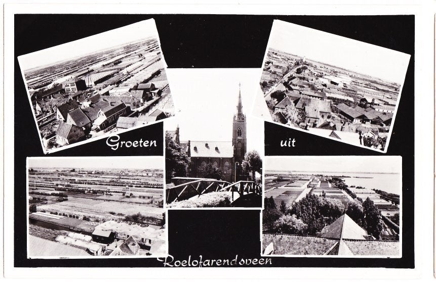 Roelofarendsveen Oude Ongelopen Ansichtkaart ( B1985 ), Verzamelen, Ansichtkaarten | Nederland, Ophalen of Verzenden, 1960 tot 1980