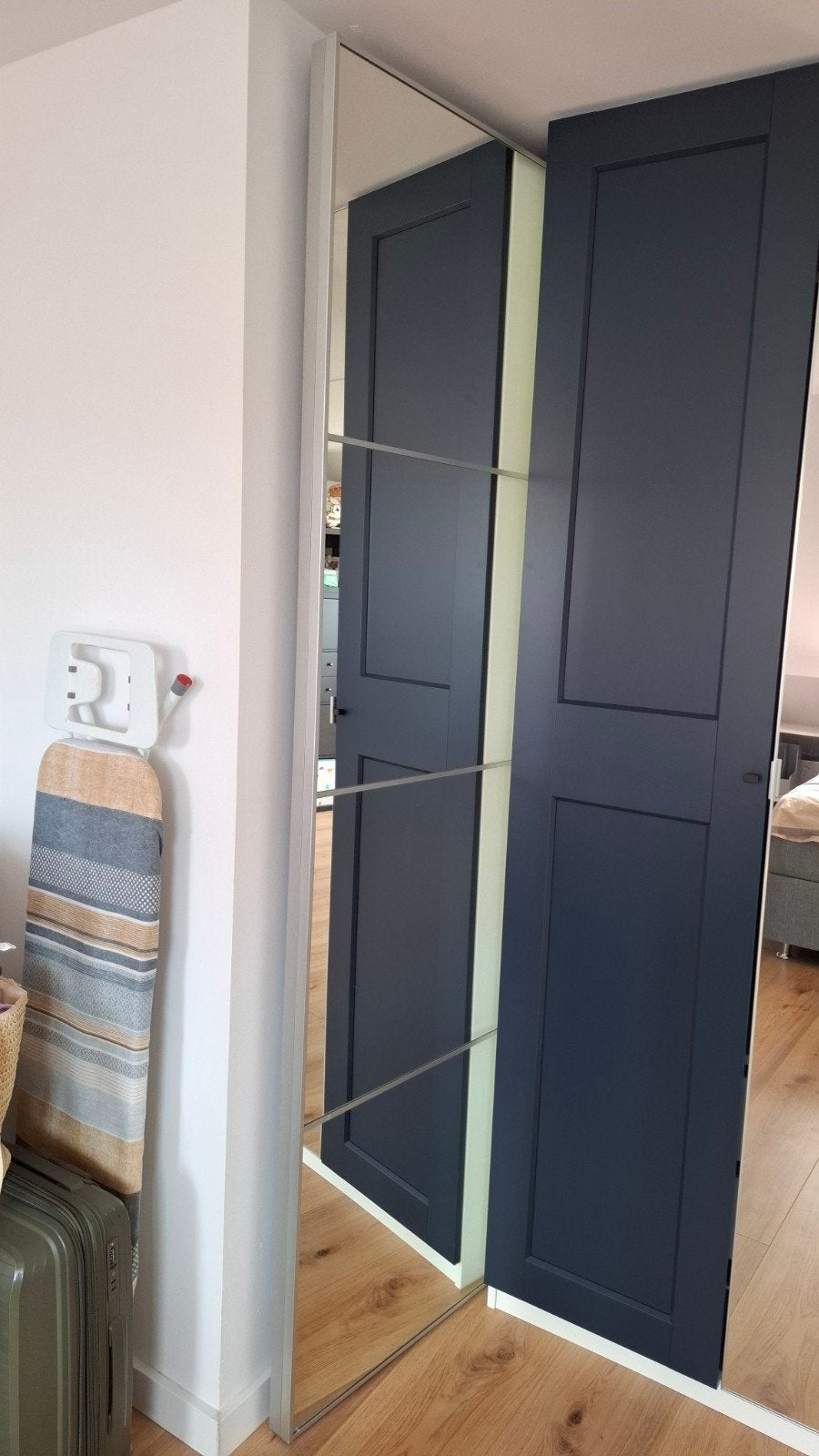2x Ikea schuifdeuren met spiegel, 236cm hoog, Ophalen