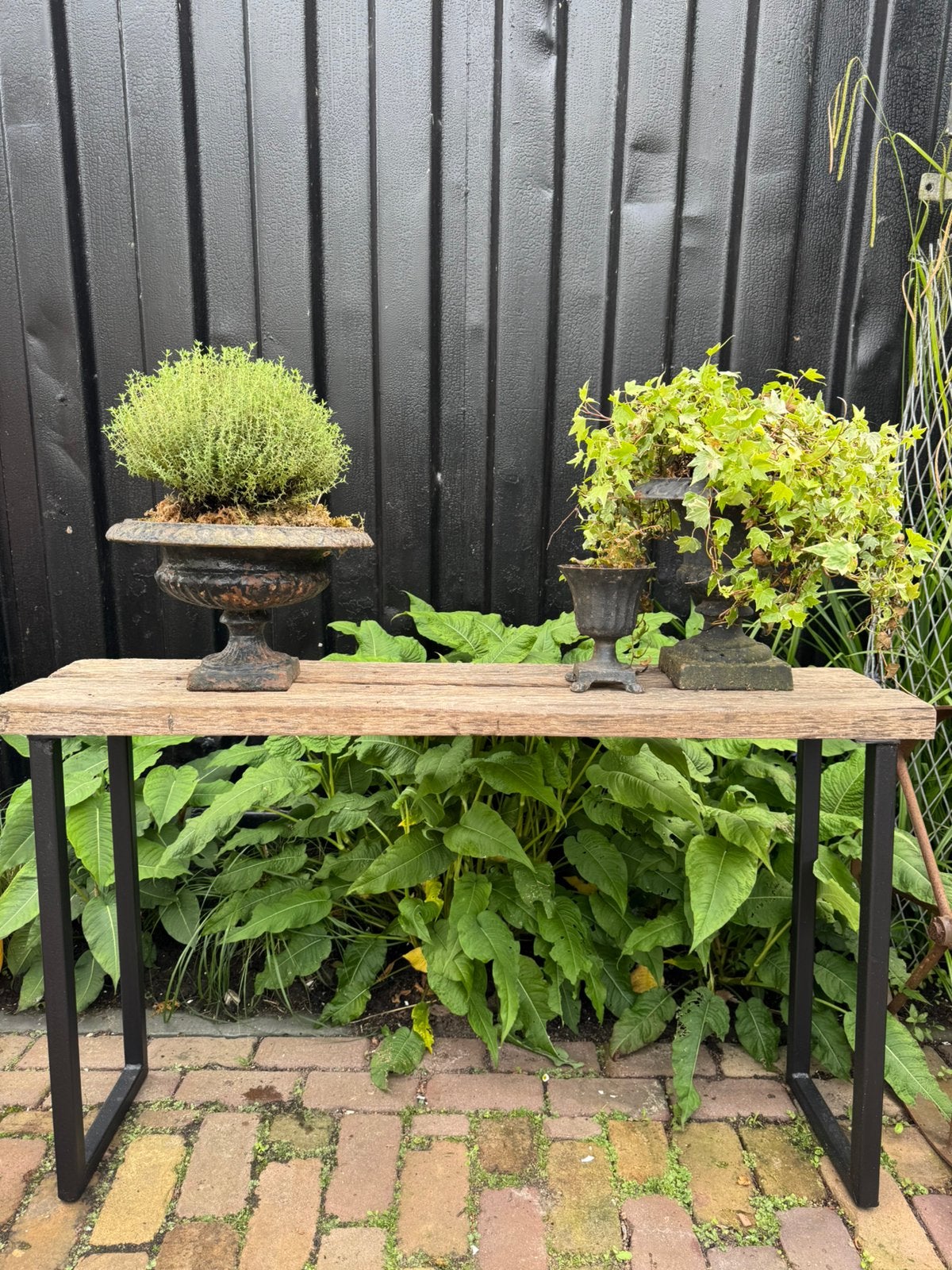 Industriële sidetable tafeltje, Antiek en Kunst, Ophalen