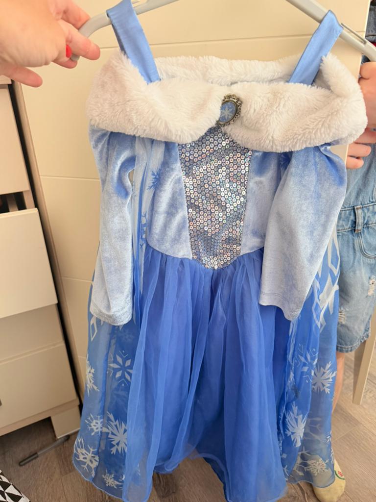Elsa jurk, Kleding | Dames, Carnavalskleding en Feestkleding, Ophalen of Verzenden, Zo goed als nieuw, Carnaval