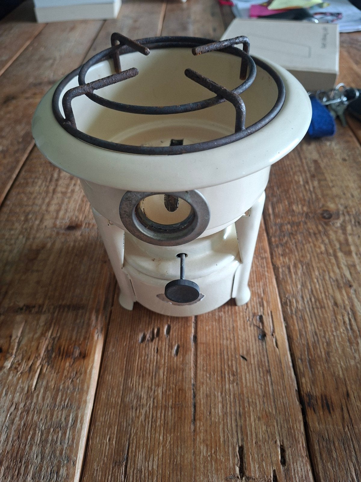 crème kleurige petroleum stel, Ophalen of Verzenden