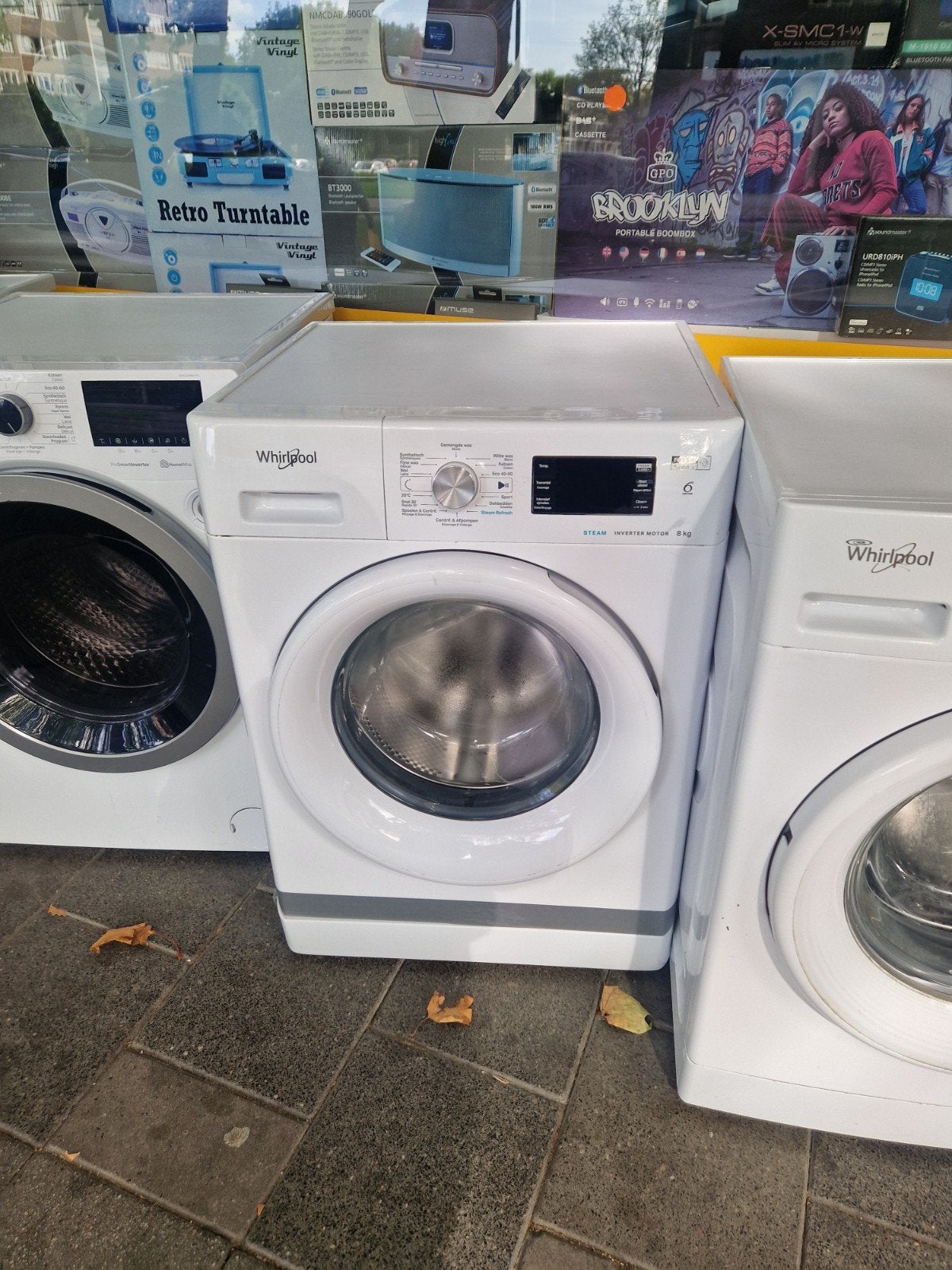 Whirlpool 8 kg Wasmachine met FreshCare, Witgoed en Apparatuur, 8 tot 10 kg, Ophalen, Gebruikt, Voorlader