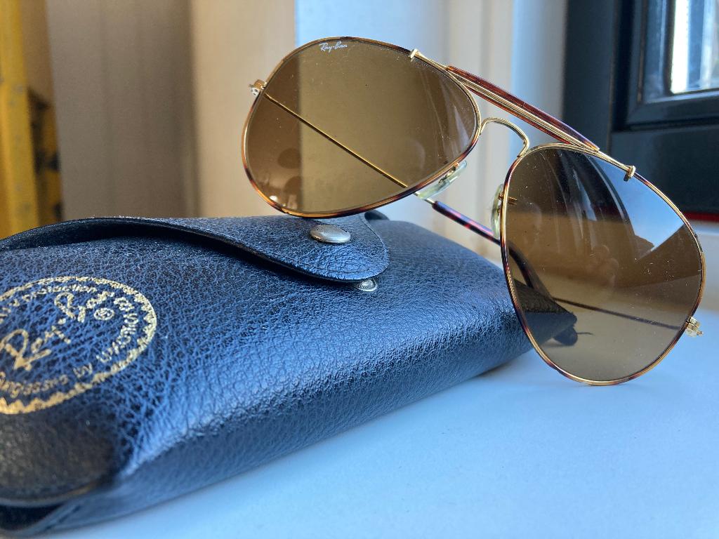 Vintage Ray Ban piloten bril, Sieraden, Tassen en Uiterlijk, Zonnebrillen en Brillen | Heren, Gebruikt, Zonnebril, Overige kleuren