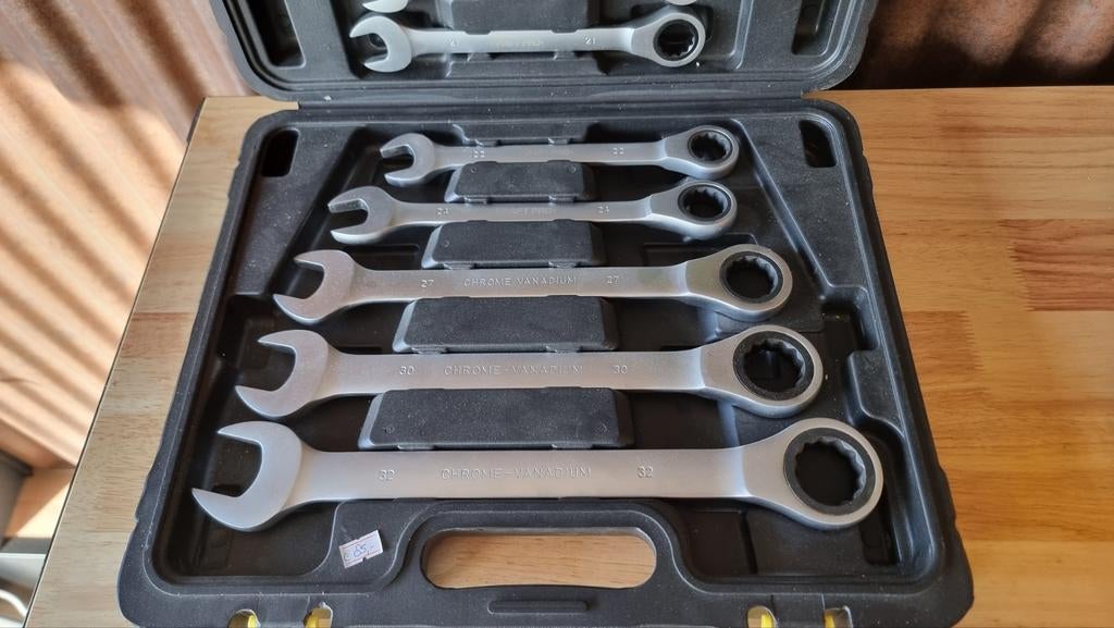 Steek ring ratel set Maten van 6 tm 32 mm, Ophalen, Nieuw