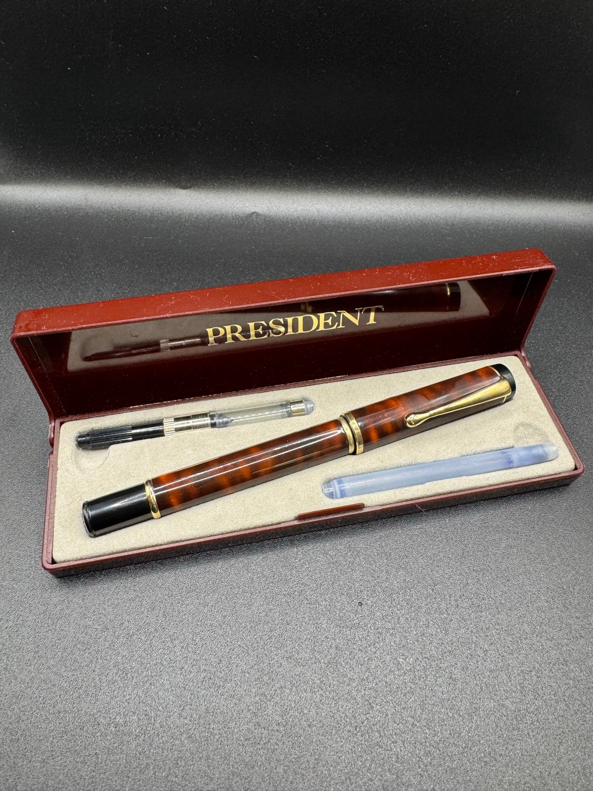 Vintage Marksman President Vulpen met Doosje, Overige merken, Gebruikt, Verzenden, Met doosje