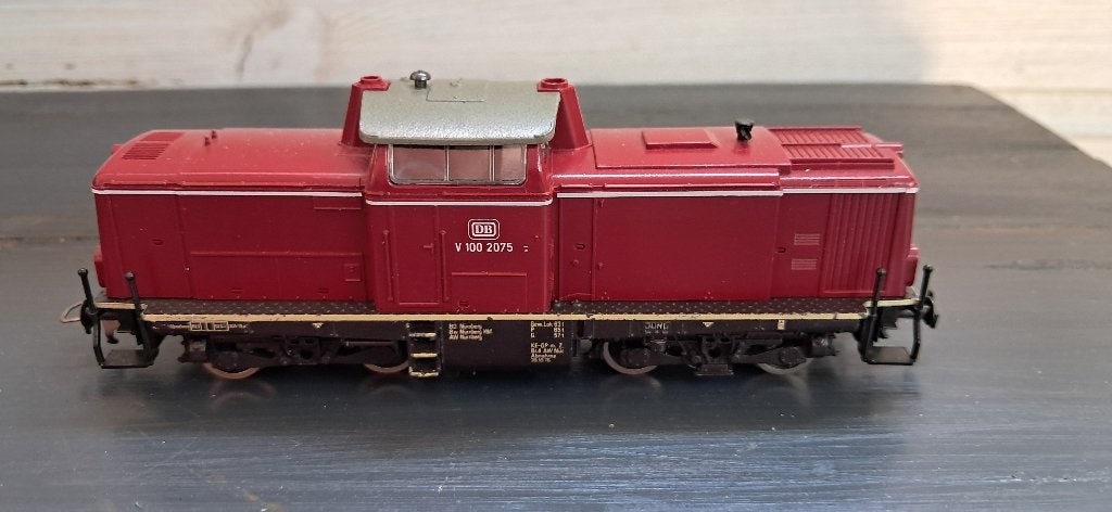 Fleischmann 1382 Diesel locomotief V100, Gebruikt, Fleischmann, Ophalen of Verzenden, Analoog