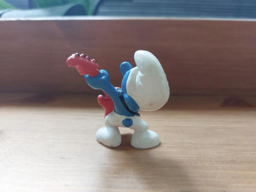 Smurf met gitaar 20023 De Smurfen, Verzamelen, Smurfen, Ophalen of Verzenden, Zo goed als nieuw
