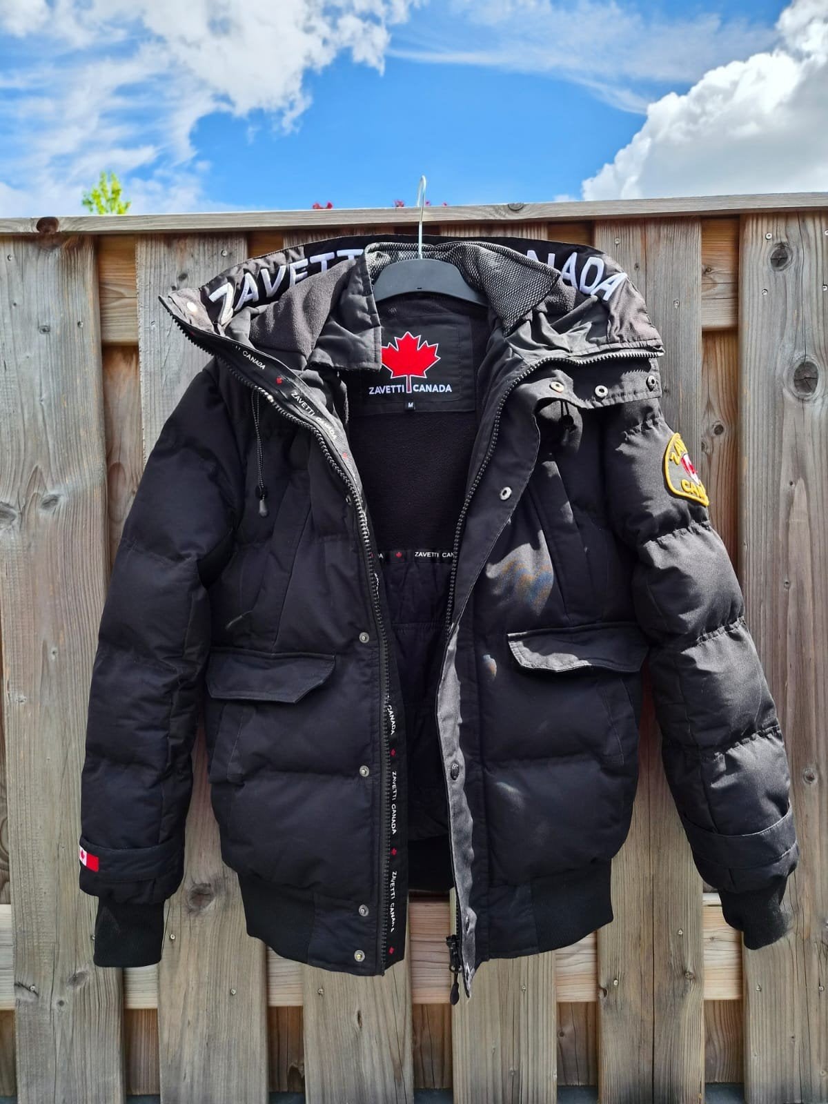 Heren winterjas Zavetti Canada Maat M, Ophalen, Zavetti Canada, Zwart, Overige maten