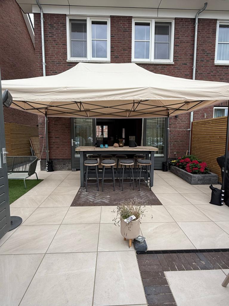 Livegoods easy up Partytent 4,5x3m, Tuin en Terras, Ophalen, Partytent, Minder dan 4 meter, Zo goed als nieuw