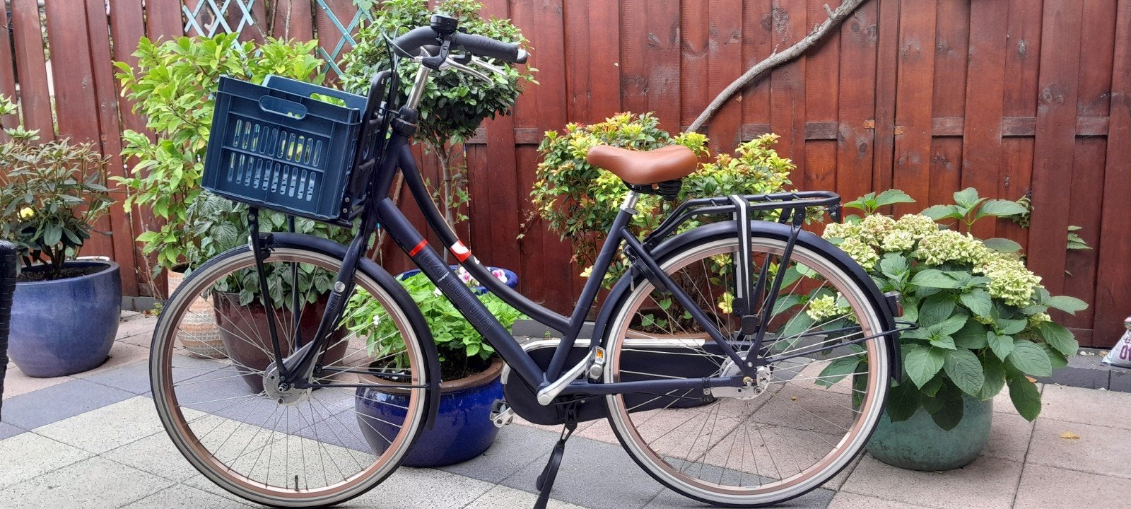 Cortina U4 Transport Damesfiets Matt Blauw, Overige merken, Versnellingen, Ophalen of Verzenden, Zo goed als nieuw