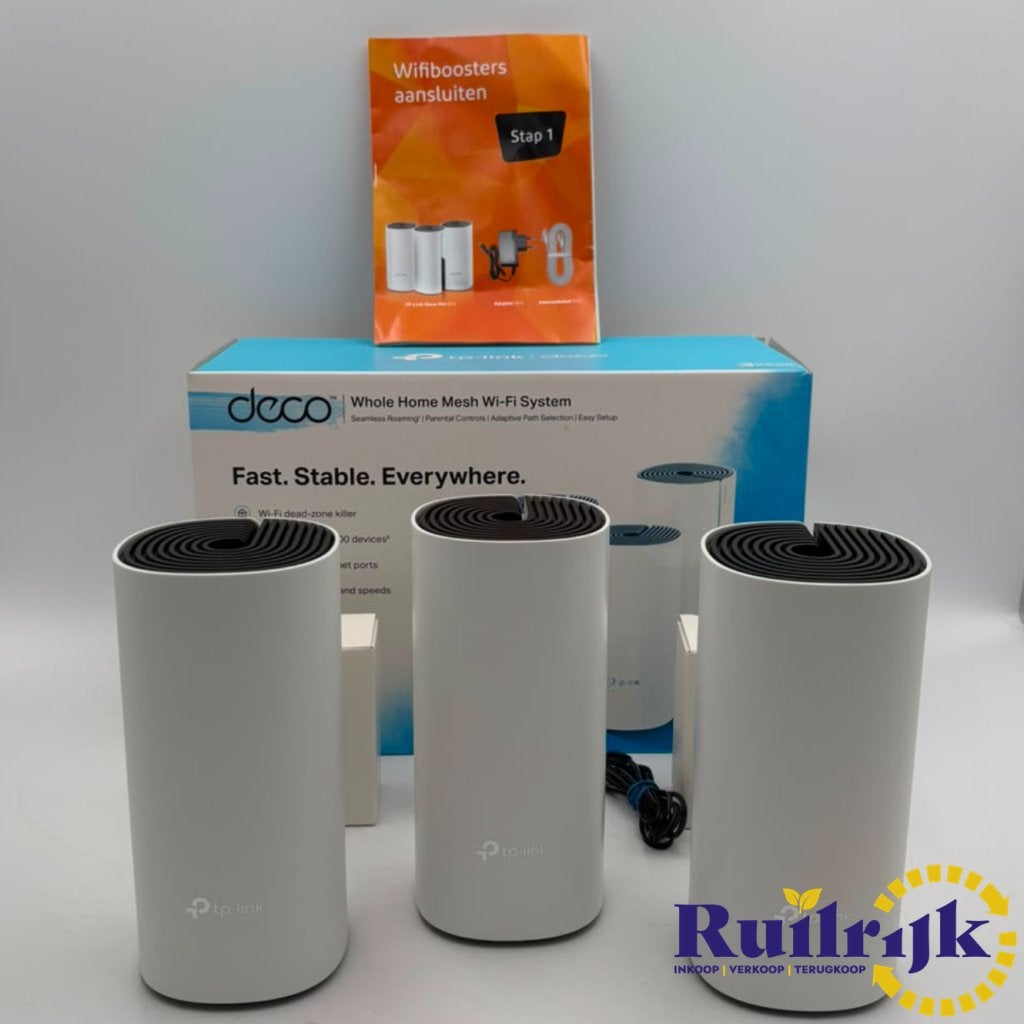 TP-Link AC1200 DECO WiFi versterker Mesh systeem - Zgan, TP-Link, Zo goed als nieuw, Support@tplink.com, TP-Link Corporation Limited
Room 901, 9/F, New East Ocean Centre
9 Science Museum Road, Tsim Sha Tsui
Kowloon, Hong Kong