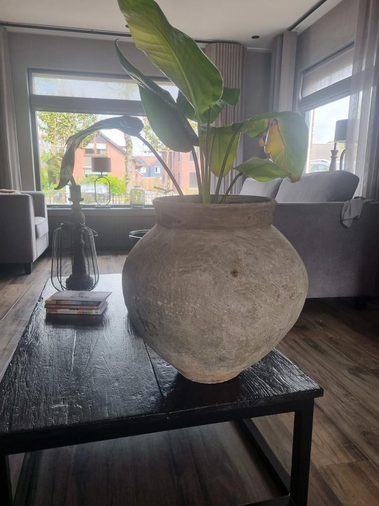 Grote decoratieve kruik - Aardewerk, Huis en Inrichting, Woonaccessoires | Vazen, Ophalen, Gebruikt, Overige kleuren, 50 tot 75 cm
