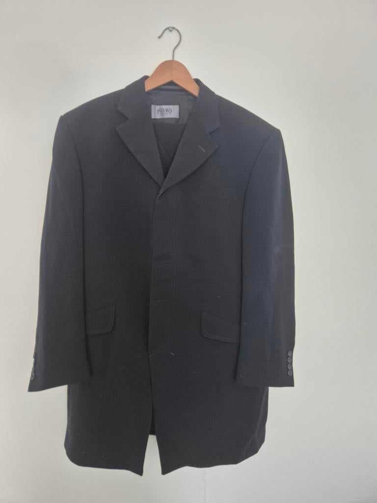 Stijlvol zwart trouwpak - Panmo Ascot 3DLB, maat 52, Ophalen of Verzenden