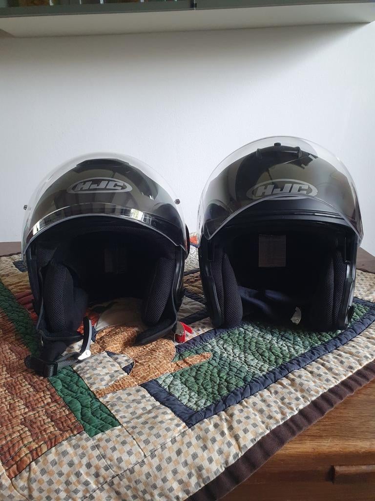 2x HJC HELM Helmen met zonnevizier - Paar kleine krasjes, Ophalen of Verzenden