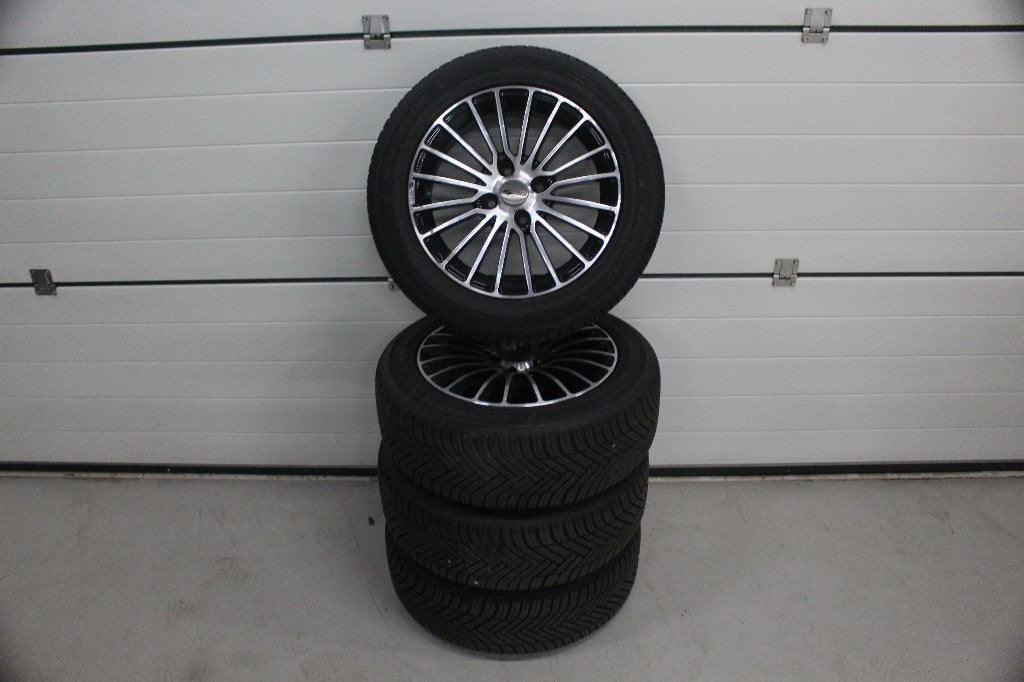 16 inch velgen 205/55R16 Hankook allseasons 4x108, Ophalen, Gebruikt, 16 inch, Banden en Velgen