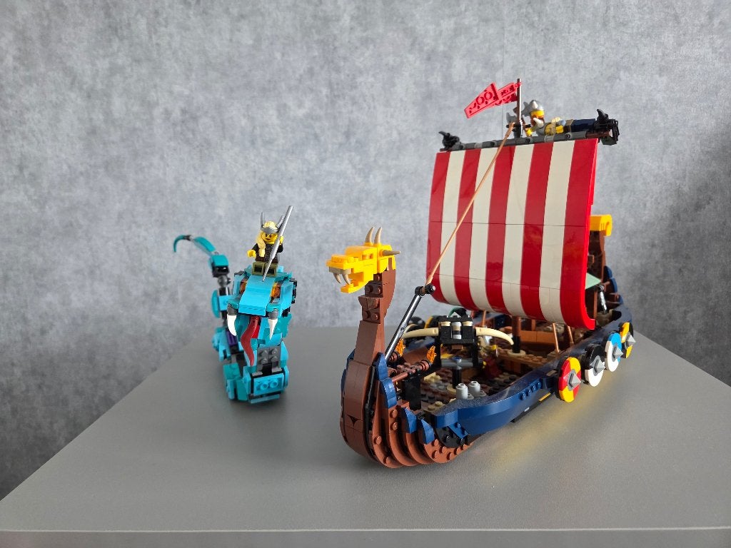 Lego 31132 Creator 3in1 Vikingschip en de Midgaardslang, Lego, Ophalen of Verzenden, Zo goed als nieuw, Compleet