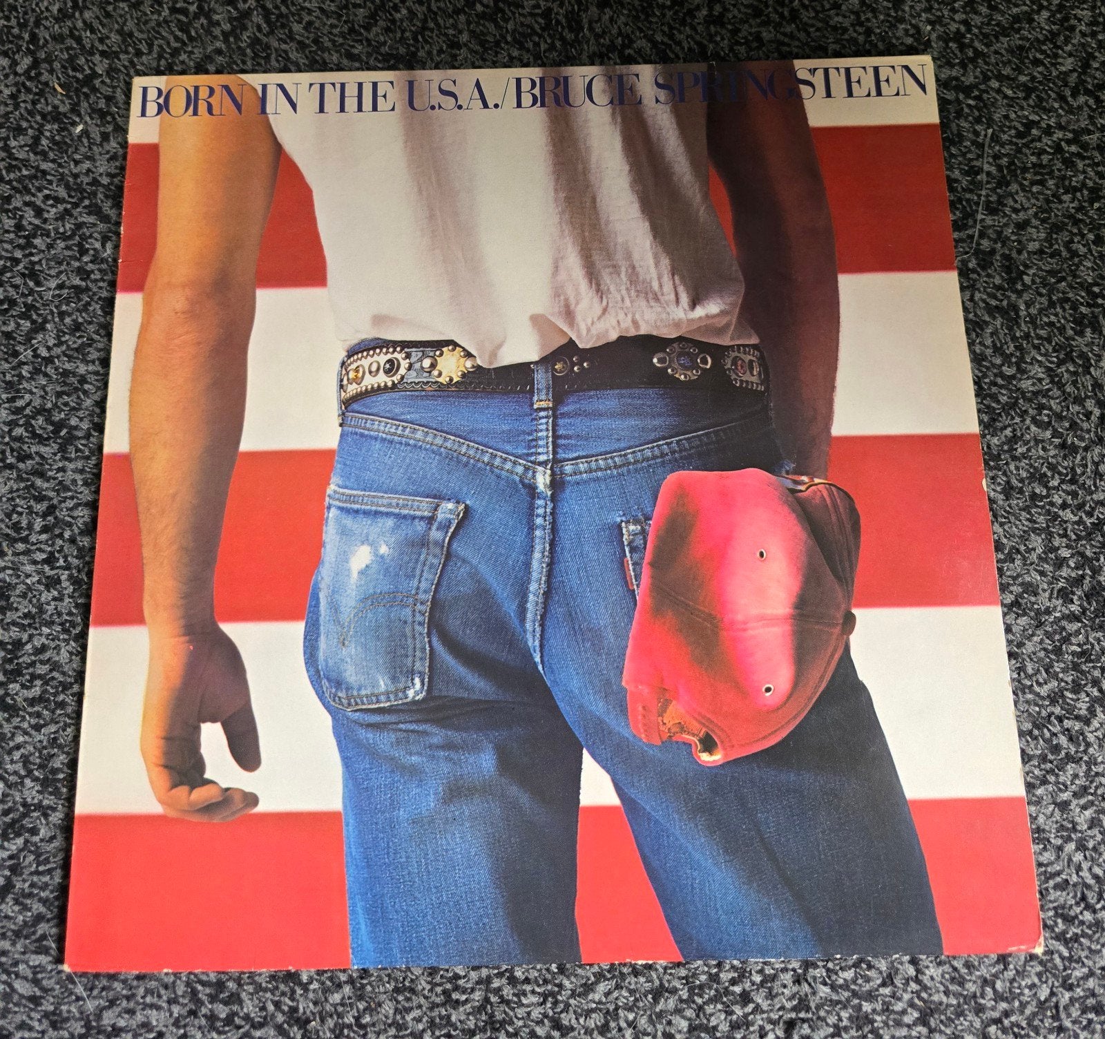 Bruce Springsteen born in the u.s.a lp, Ophalen of Verzenden, Gebruikt, 12 inch, Poprock