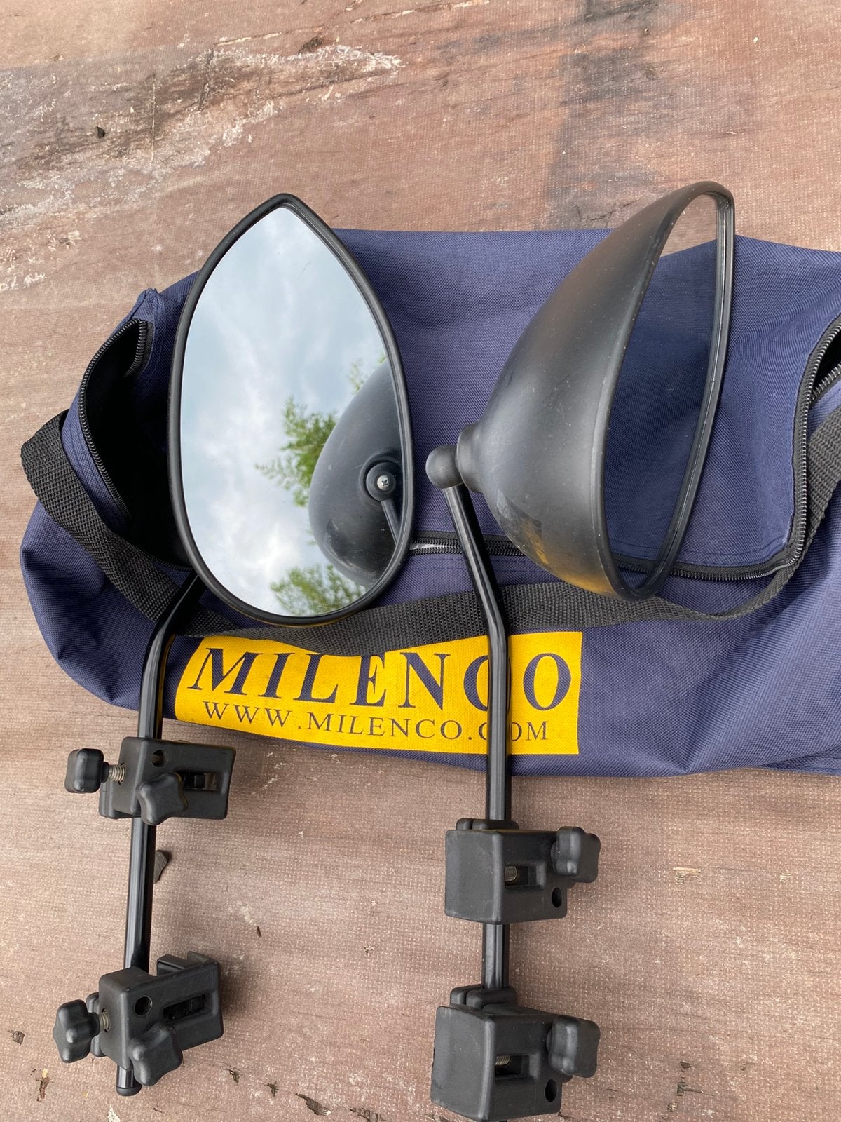 Milenco caravan spiegels, Ophalen, Zo goed als nieuw