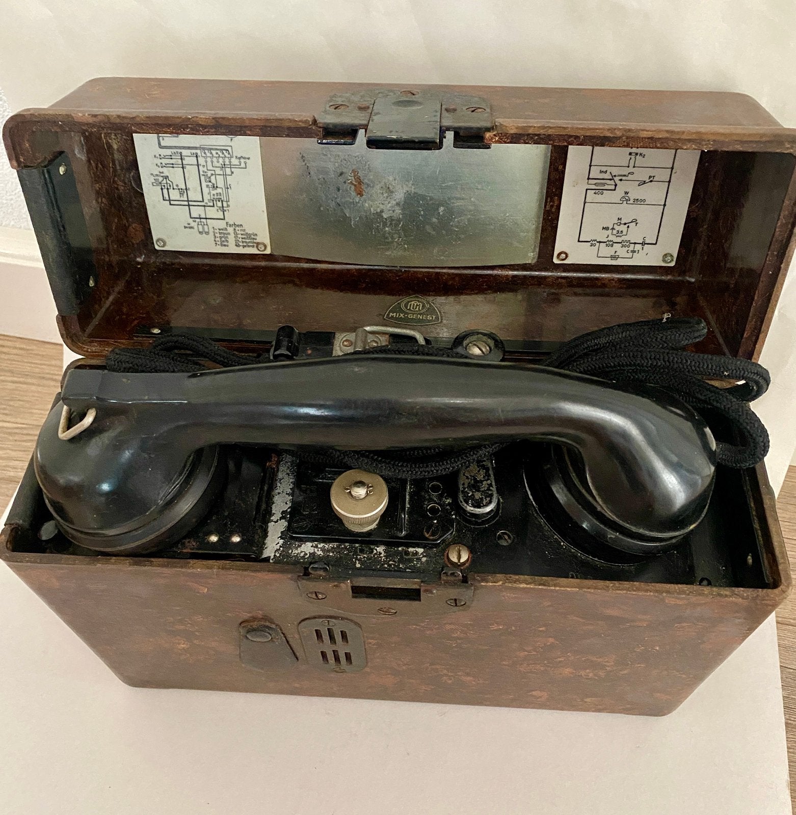 Duitse FF33 veldtelefoon ww2, Verzamelen, Militaria | Tweede Wereldoorlog, Ophalen of Verzenden, Duitsland