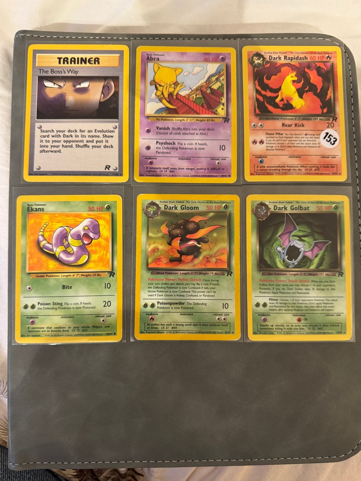 Vintage Pokémon Team Rocket Kaarten, Ophalen of Verzenden, Gebruikt, Meerdere kaarten
