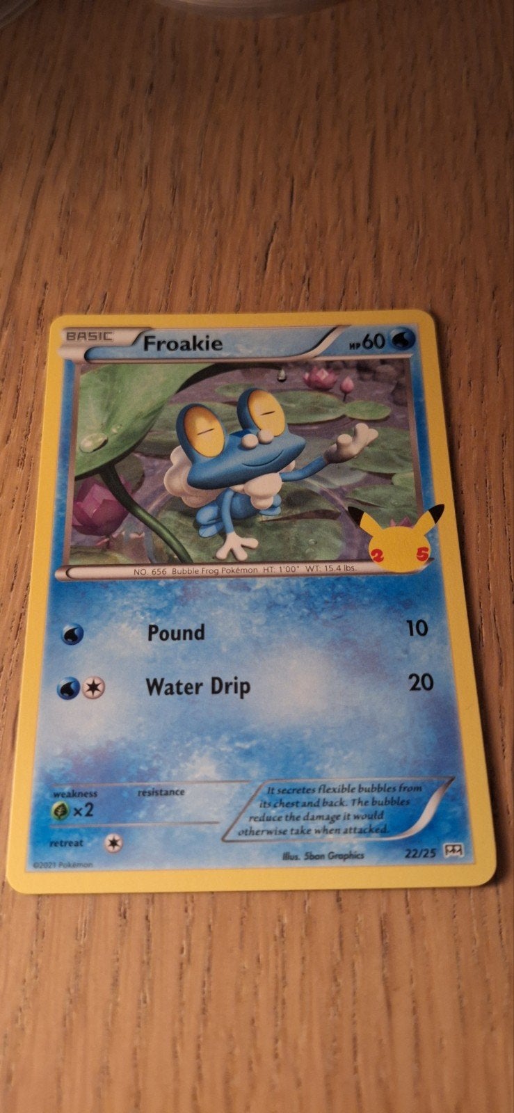 Froakie 22/25 25th mcdonalds anniversary, Ophalen of Verzenden, Nieuw