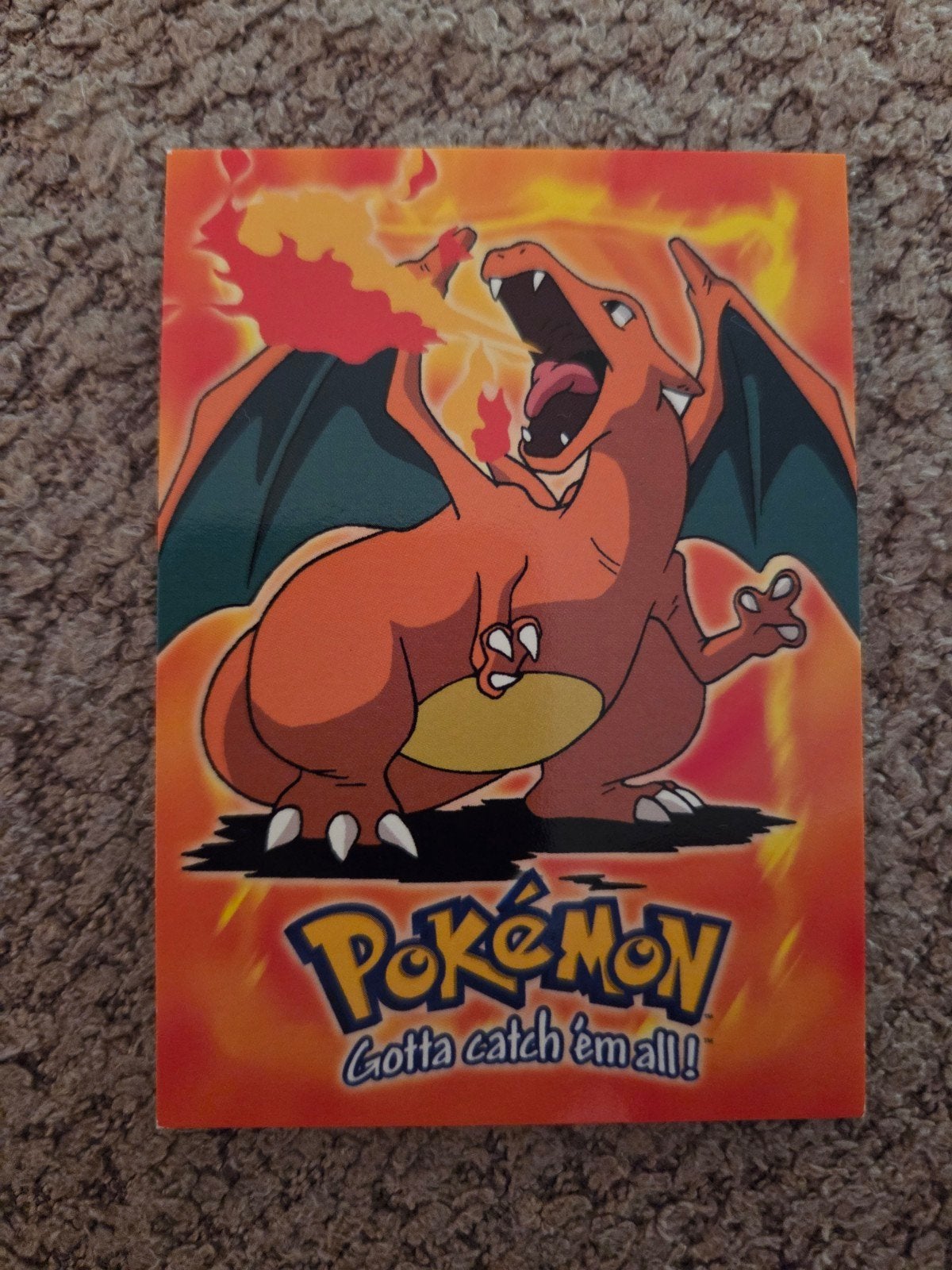 Pokémon Charizard Kaart - Gotta Catch 'Em All!, Ophalen of Verzenden, Gebruikt, Losse kaart