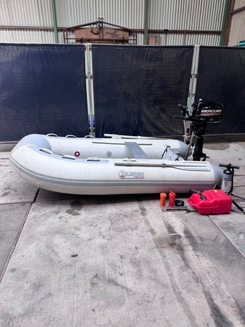 Rubberboot, Watersport en Boten, Rubberboten, Ophalen, Gebruikt, 5 pk, Peddels